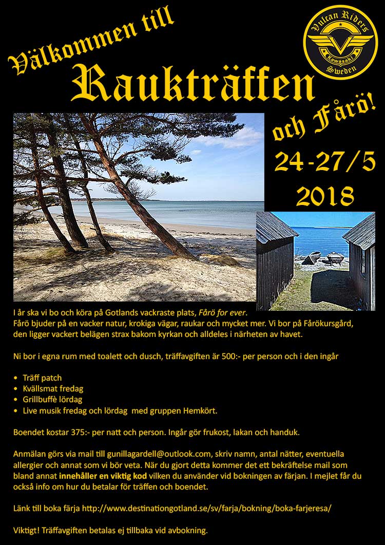 Raukträffen, 24-27/5 2018